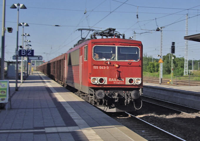 155 im Bhf Neustrelitz