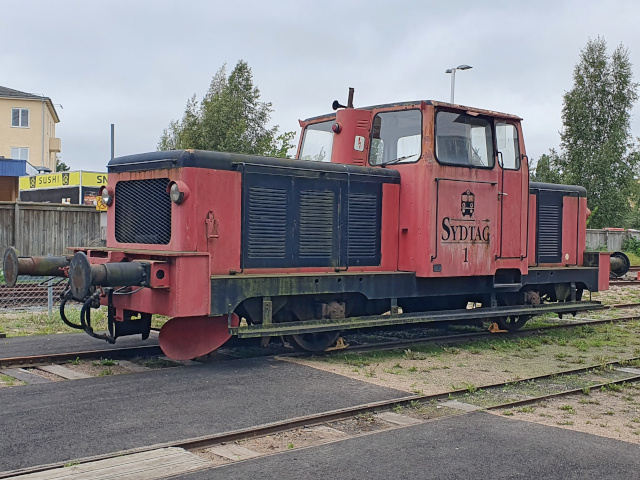 1 am Eisenbahnmuseum Kristianstad